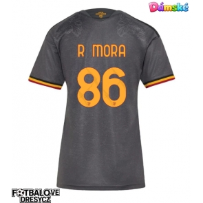 AS Roma Rodrigo Mora #86 Dámské Alternativní Dres 2026-27 Krátký Rukáv